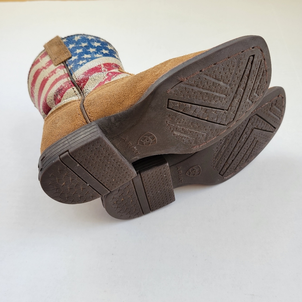 US 10 Stars & Stripes Western Boots - Picture 4 of 6